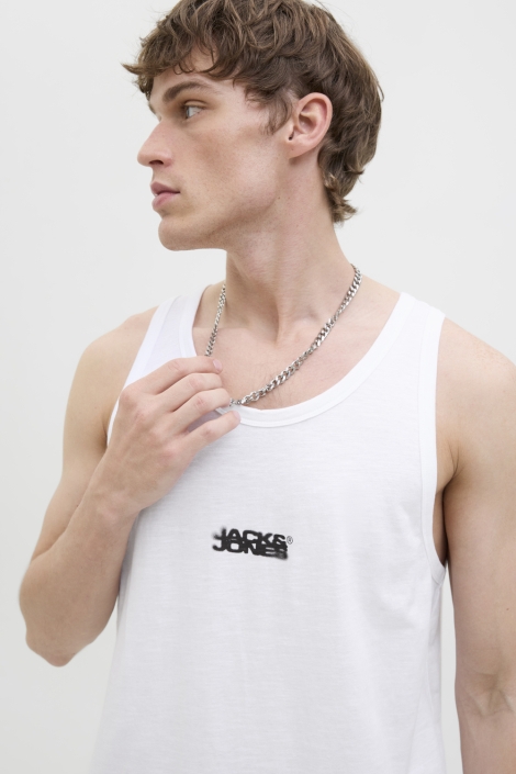 Jack & Jones jcosago small logo slub tank top